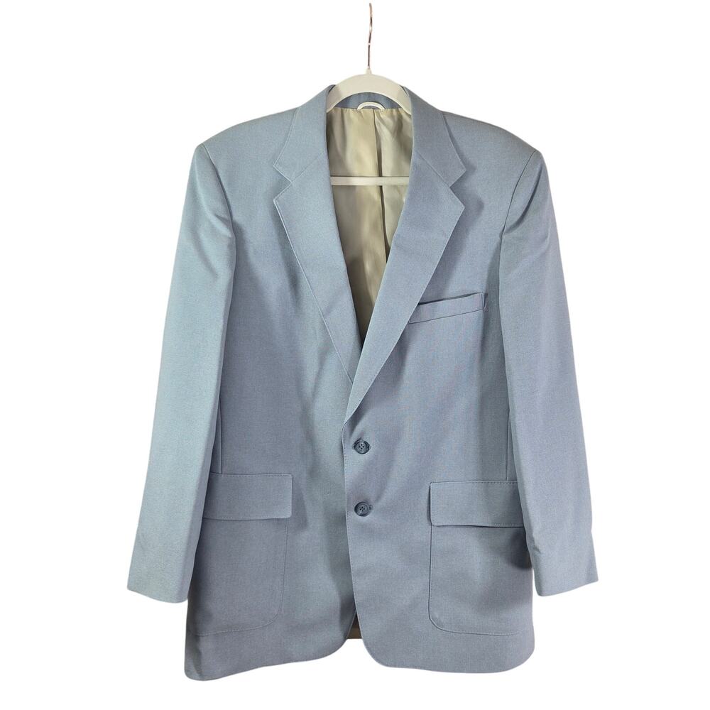 Levi's vintage action suit jacket light blue sport coat‎ 42R STA-PREST